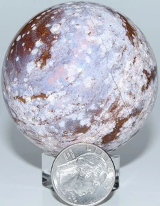 Esfera de jaspe del océano púrpura de Madagascar / 2,43" (61,72 mm) / 10,9 oz (309 gr) 3547 - Imagen 1 de 16