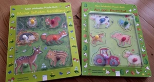 2 schöne Puzzlebücher für Kleinkinder, Tiere und Bauernhof, gebraucht - Bild 1 von 7