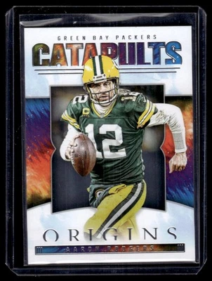 2022 Panini Origins Catapults Aaron Rodgers Green Bay Packers #CAT-15 - Image 1 of 2