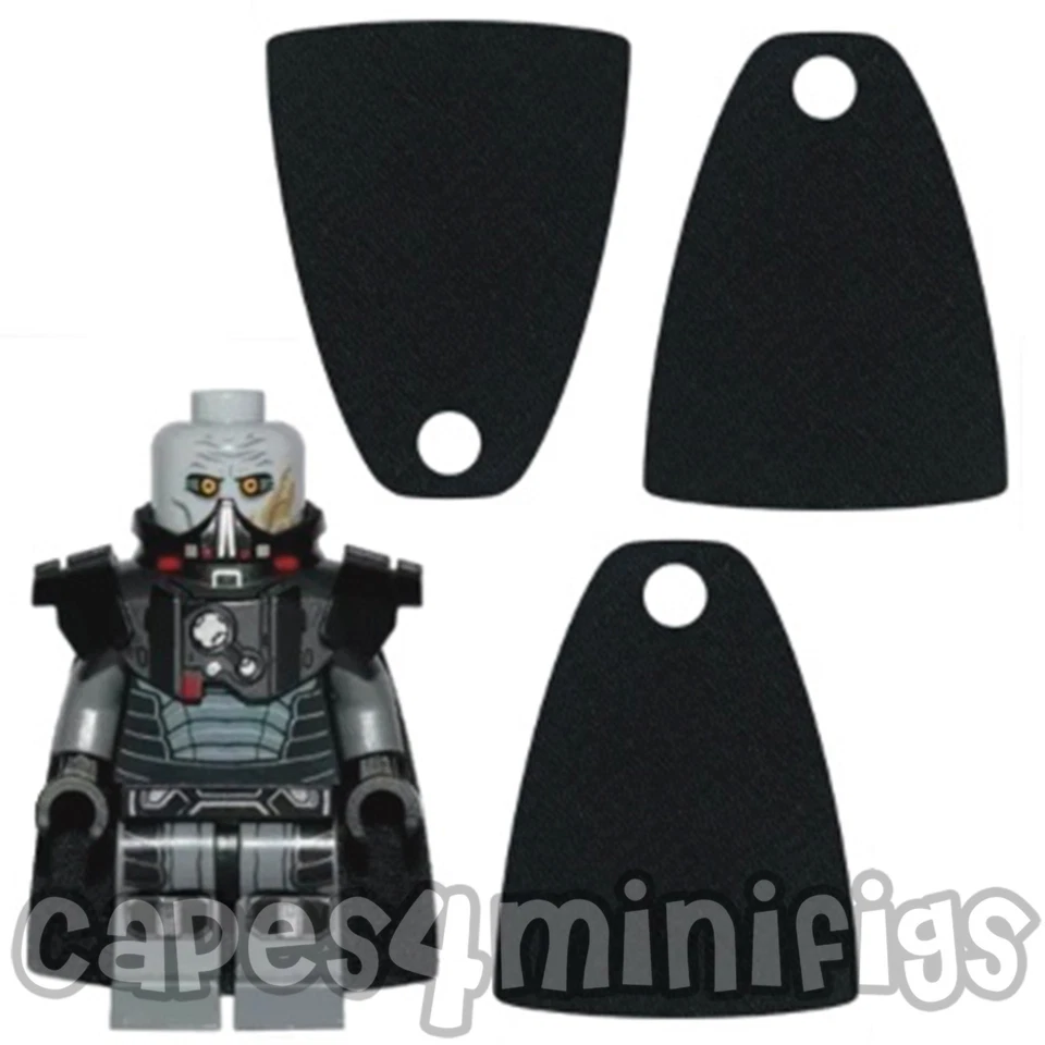 CAPES4MINIFIGS 3 CUSTOM capes ideal for your Lego starwars Darth Malgus minifig. NO minifig