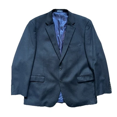 Abrigo Blazer Deportivo Para Hombre Nautica 46R Lana-Seda-Cachemira 2 Botones. Jet Black nuevo sin etiquetas Foto 1 de 4