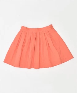 VINTAGE Womens Mini Skirt W24 XS Orange AZ07 - Picture 1 of 2
