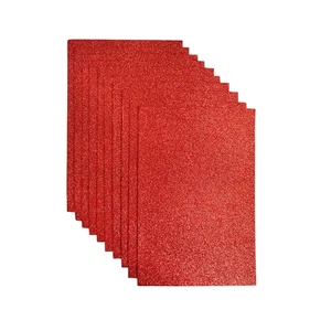 10 Stck. 8x12 Zoll Rot Glitzer Filz Stoff Blätter für Urlaub Party Handwerk - Bild 1 von 8