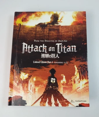 Attack On Titan: Limited Edition Part 1 Digibook (Blu-ray, DVD 4 Disc, 2014) - Image 1 of 4
