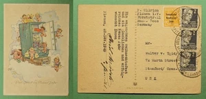 DR WHO 1949 ALEMANIA ZONA SOVIÉTICA EMBALAJE ORIGINAL PLAUEN POSTAL A EE. UU. w22341 - Imagen 1 de 3