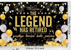 The Legend Has Retired Schild Banner - Bild 1 von 3