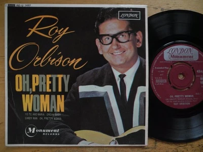 ROY ORBISON Oh Pretty Woman / Yo Te Amo Maria + 2 EP 45 7" 1964 UK VG+ - Image 1 of 2