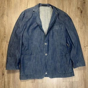 Abrigo deportivo Paul Beteny blazer sin estructura para hombre talla 44R azul mezcla de algodón - Imagen 1 de 9
