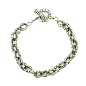 Lagos Kaviar Silber Knebel Gliederarmband - Bild 1 von 8