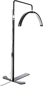 Lampada da terra mezza luna luce ciglia LED bellezza esistente con luminosità regolabile NUOVO - Foto 1 di 4