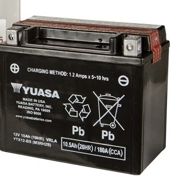 Batería libre de mantenimiento Yuasa motocicleta ATV nieve YTX12-BS YUAM3RH2S (PLT-144) Foto 1 de 1
