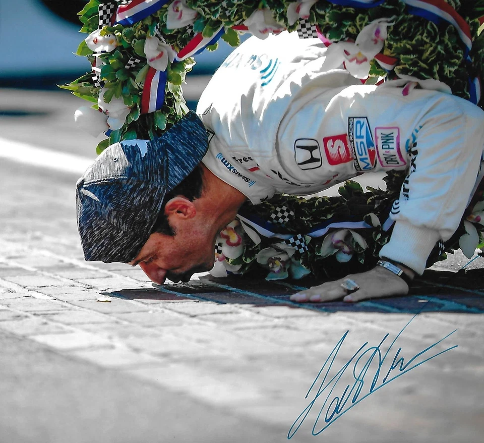 Helio Castroneves signed 8x10 photo Auto Racing Indy 500 Legend Rare COA LOOK! - Image 1 of 1