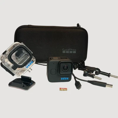 GoPro HERO11 Black Mini Camera w/ SD Card, Waterproof Case, Mounts & Hard Case - Image 1 of 4