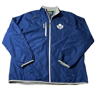 Reebok Center Ice Kinetic Fit Toronto Maple Leafs Hockey Windbreaker Jacket XL  - Image 1 of 4