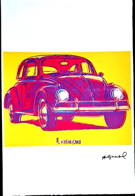 Andy Warhol - Volkswagen -  57x38  - Limitierte Auflage Nr. 60/100 - Bild 1 von 4