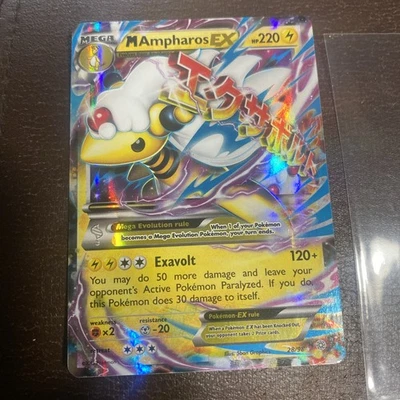 Mega M  Ampharos EX - Ancient Origins 28/98  Holo-Near Mint-Pokémon TCG - Image 1 of 4