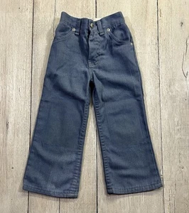 Vintage Healthtex Permanent Press Double Knee Blue Jeans Pants Boys Size 4 - Picture 1 of 10