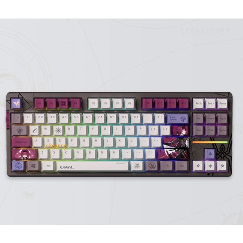 MiHoYo Kafka Backlit Mechanical Keyboard Bluetooth 87 108 Key Game Peripheral - Image 1 of 4