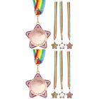  2 PCS Kindermedaillen Medaillen-Kit Für Spielzeug Geschenk Goldmedaille