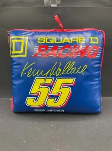 Kenny Wallace #55 Square D Racing 1999 azul amarillo rojo almohada de estadio Nascar - Imagen 1 de 4