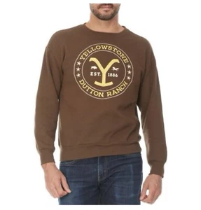 Yellowstone Adult Unisex Embroidered Logo Long Sleeve Sweatshirt Medium New - Picture 1 of 5
