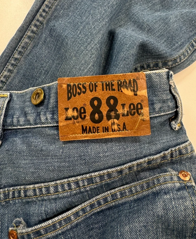 Lee Boss Of The Road 88 Jeans 70s Denim Loggers USA UNION Made Fit 27x28 VTG - Image 1 of 4
