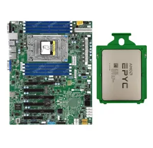 AMD EPYC 7532 + Supermicro H11SSL-i 32 cores 64 threads 2.4-3.3GHZ SP3 CPU - Picture 1 of 3