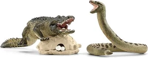 ,SCHLEICH, Figuras del mundo de los animales salvajes - Duelo de caimanes con... - Imagen 1 de 1