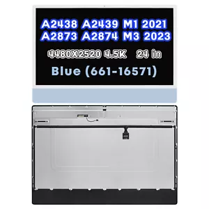 A2873 A2874 LCD Screen Replacement Assembly 4.5K for iMac 24" M3 2023 Blue OEM - Picture 1 of 6