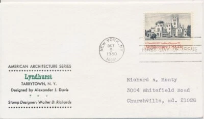 #1838-41 American Architecture set of 4 C.E. Reid cachet First Day covers - Image 1 of 2