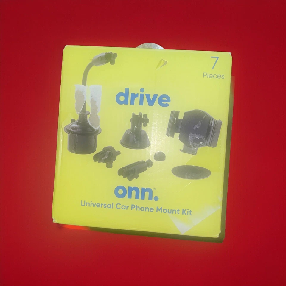 Drive Onn Universal Car Phone Mount Kit 7 pieces cell phone NIB Apple/Andriod - Image 1 of 2
