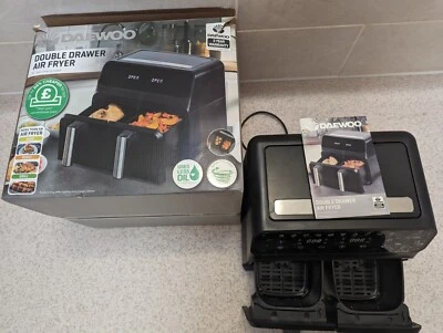 DAEWOO SDA2310 DOBLE FREIDORA DE AIRE DOBLE CAJÓN 8L 1700W CONTROL TÁCTIL Foto 1 de 2