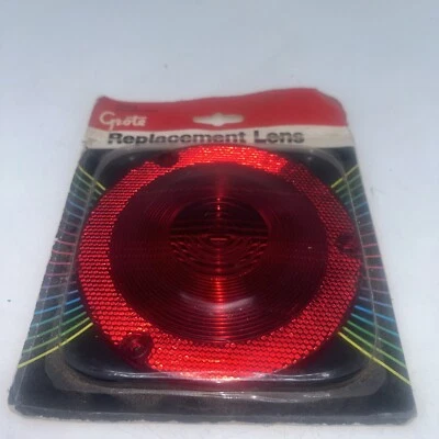 Lente de substituição Grote vermelha 90342-5, compatível com 5053, 5054 autoadesiva adesiva J26 - Imagem 1 de 2