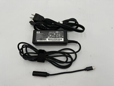 Adaptador de CA HP 65W Fuente de Alimentación Cargador para Portátil USB-C LA65NM170 XPS 13 Tipo C Foto 1 de 4