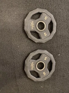 Barbell weight plates 5lbs each with 2” hole 1qty - Picture 1 of 2