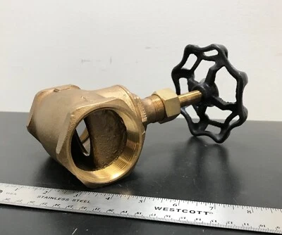 New Hammond 2 Inch Bronze Globe / Gate Valve (Model # IB440 125SWP-200WOG) - Image 1 of 4