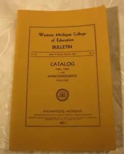 1942 Western Michigan Colegio de Educación Boletín Catálogo Kalamazoo - Imagen 1 de 3