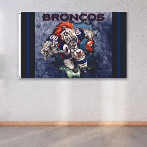 Denver Broncos 3x5 ft Flag NFL Super Bowl Conference Champions Banner Cover
