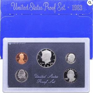 5 x 1983 S United States Proof Set in Box of Issue - Picture 1 of 1