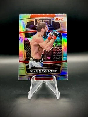 ❤️2022-23 Panini Select UFC #29 Islam Makhachev Silver Prizm Concourse - Image 1 of 2