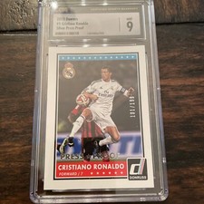 CRISTIANO RONALDO 2015-16 PANINI DONRUSS PRESS PROOF SILVER /199 CSG 9