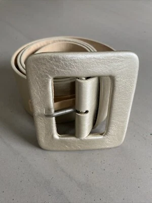 Cinturón WVM para Neiman Marcus Cuero Genuino M Ancho Dorado 8474 Foto 1 de 4