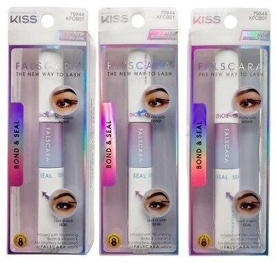 3X KISS Falscara Bond and Seal Eyelash Extension Adhesive & Seal Biotin Infused - Image 1 of 4