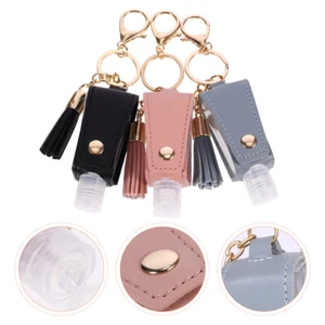 3 Stück Handflasche Set Schlüsselanhänger Reise Kind hängend leer Flüssigkeit - Bild 1 von 12
