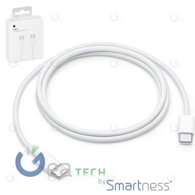 CAVO RICARICA APPLE IPHONE 15 | PRO | MAX MQKJ3ZMA USB-C 1MT 60W TESSUTO BLISTER - Immagine 1 di 3