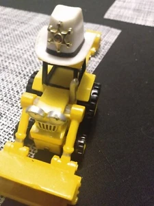 BOB THE BUILDER SHERIFF SCOOP DIE-CAST BACKHOE LOADER VEHICLE TRUCK - Picture 1 of 7