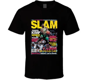 Slam Magazine Issue 2 Shawn Kemp Popular Basketball Magazine Grunge Look T Shirt - Picture 1 of 2