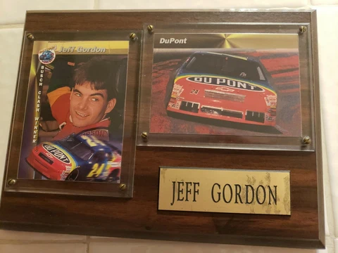 Jeff Gordon Vintage Sports Plaque Limited Edition Cover