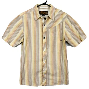 Prana Button-Down-Hemd gestreift bunt Herren Größe Medium mehrfarbig gebraucht, in einwandfreiem Zustand - Bild 1 von 9
