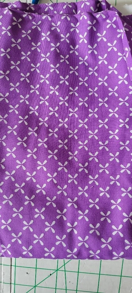 Butterfly Purple Cotton Fabric. Precut at 35" x 44". - Image 1 of 1
